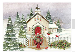 022 ($26) Boxed Cards Snowy Church