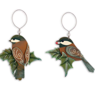 022 ($15) Ornament - Bird - Set of 2