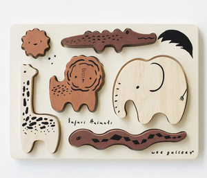 083 ($42) Wee Gallery - Wooden Tray Animals