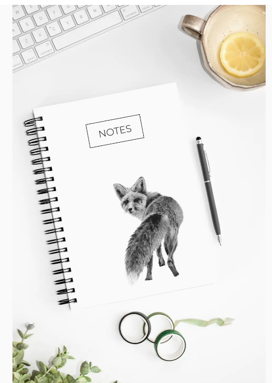 009 ($30) Pen on Paper - Fox Notebook