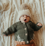 039 ($68) Forest Loden Cardigan Sweater Baby & Toddler