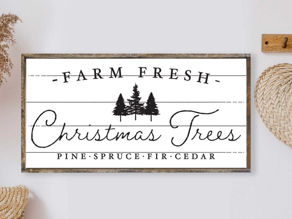 013 ($72) Hoekstra Decor Signs - Farm Fresh Christmas Trees