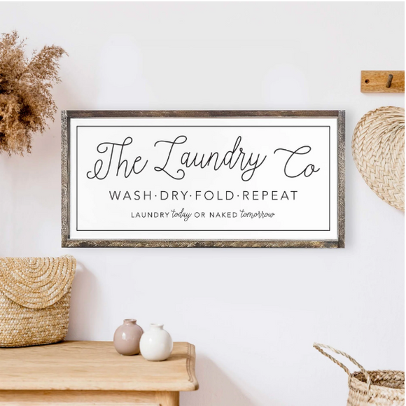 013 ($52) Hoekstra Decor Signs - Laundry Co
