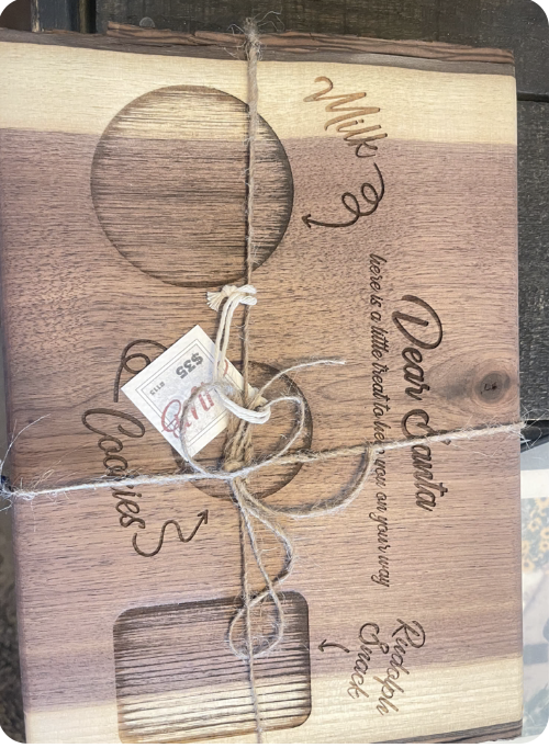 113 ($35) Santa Tray - Live Edge