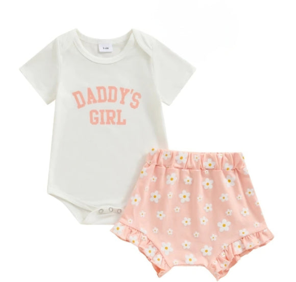 233 ($35) Daddy's Girl Set - Shorts and Onesie