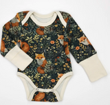000 ($32) Earthy - Long Sleeve Baby Bodysuits