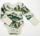 000 ($32) Earthy - Long Sleeve Baby Bodysuits