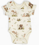 000 ($32) Earthy - Short Sleeve Baby Bodysuits