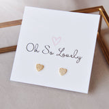 006 ($45) Little diamond heart stud earrings