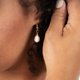 016 ($40) Freshwater Pearl Drop Earrings