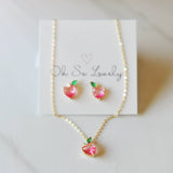 006 ($42) Peach Stud Earrings