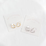 016 ($30) Heart Huggie Hoops