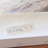 006 ($30) Gold Ball Stud Earrings