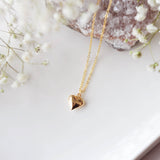 006 ($32) Gold Bubble Heart Necklace