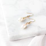 016 ($40) Freshwater Pearl Drop Earrings