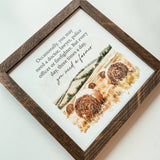 044 ($40) Three Times A Day You Need A Farmer Framed Wood Sign