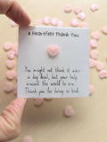 000 ($7) Uplifted Ink - Mini Gratitude Card with Heart Figurine