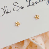 006 ($25) Oh So Lovely - Dana Tiny Flower Stud Earrings