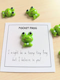 000 ($7) Pocket Frog Encouragement Card with Mini Figurine