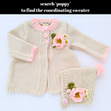 039 ($40) Natural Poppy Bonnet Baby & Kids