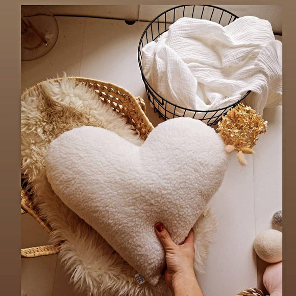 000 ($50) The Butter Flying - Heart Plush Baby Pillow