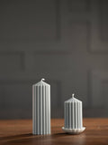 000 ($35) Zoetstudio - Large Ribbed Pillar Candles
