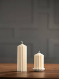000 ($35) Zoetstudio - Large Ribbed Pillar Candles
