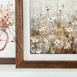 044 ($42) The Earth Laughs In Flowers Framed Sign | Spring Sign