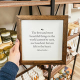 044 ($40) The Best And Most Beautiful Things Wood Sign