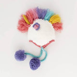 039 ($34-$36) Unicorn Pastel Earflap Beanie Hat
