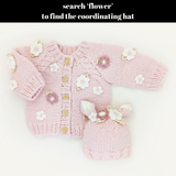 039 ($75) Flower Cardigan Sweater Baby & Toddler