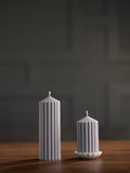 000 ($35) Zoetstudio - Large Ribbed Pillar Candles