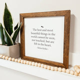 044 ($40) The Best And Most Beautiful Things Wood Sign