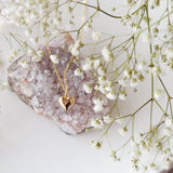 006 ($32) Gold Bubble Heart Necklace