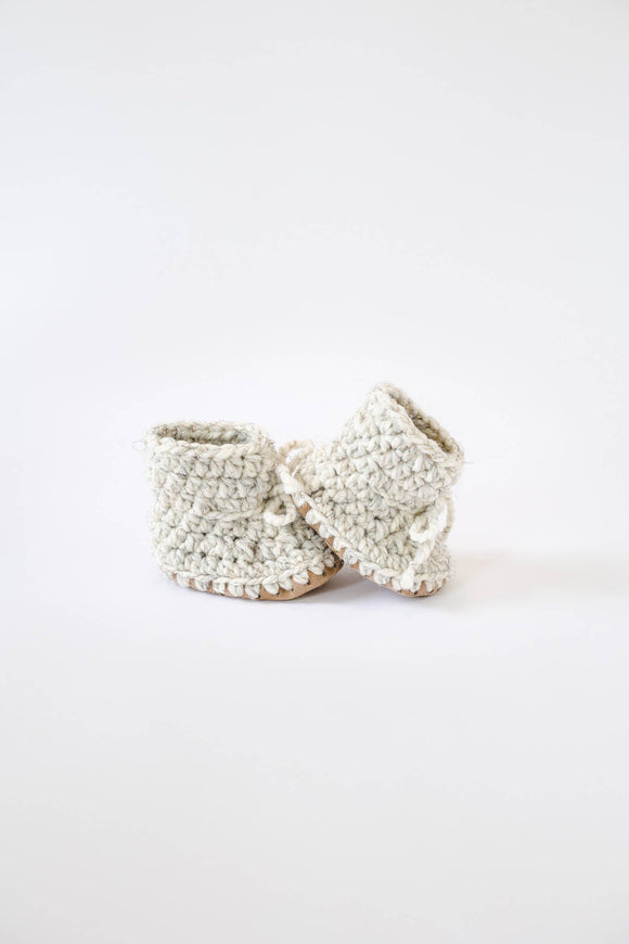 000 ($55-$58) Huddy Buddies - Wool Booties - Birch