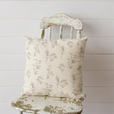 018 ($54) Pillow - Rabbit And Wildflowers