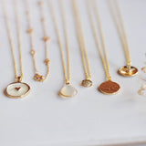 006 ($32) NADIA Mother of Pearl Charm Necklace