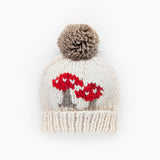039 ($40) Mushroom Natural Beanie Hat for Baby, Kids & Adults