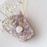 006 ($45) Oh So Lovely - Gemstone Heart Pendant Necklace