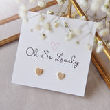 006 ($45) Little diamond heart stud earrings