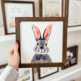 044 ($40) Watercolour Bunny Sign | Framed Easter Sign