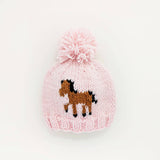 039 ($40) Pony Beanie Hat Blush - 6-24M