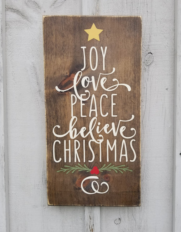 245 ($45) Sign - Joy Love Peace