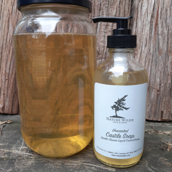 000 ($15) REFILL - Unscented Castile Soap Concentrate - 500mL