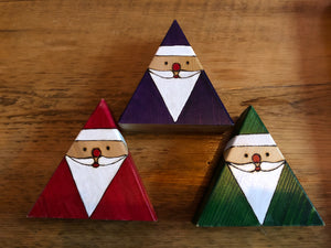 000 ($22) Triangle Santa - Red/Green/Purple