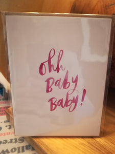 134 ($6) Ohh Baby Baby (Pink) - Card