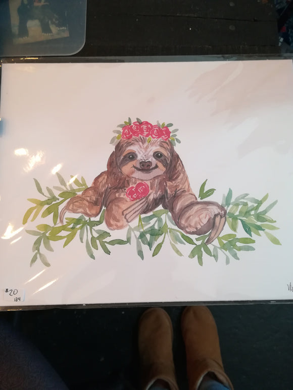134 ($20) Sloth - Print