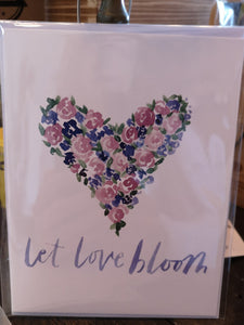 134 ($6) Let Love Bloom - Card