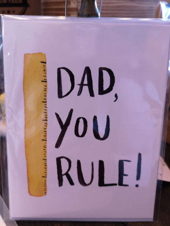 134 ($6) Dad You Rule - Card