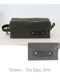 126 ($60) Aven Pouches - Waxed Bag - With sayings